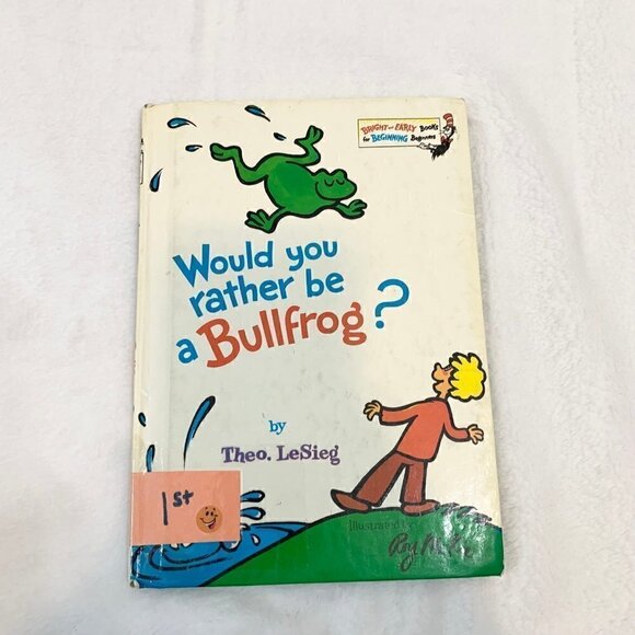 Would you Rather be a Bullfrog by Theo LeSieg hardcover - Picture 1 of 5